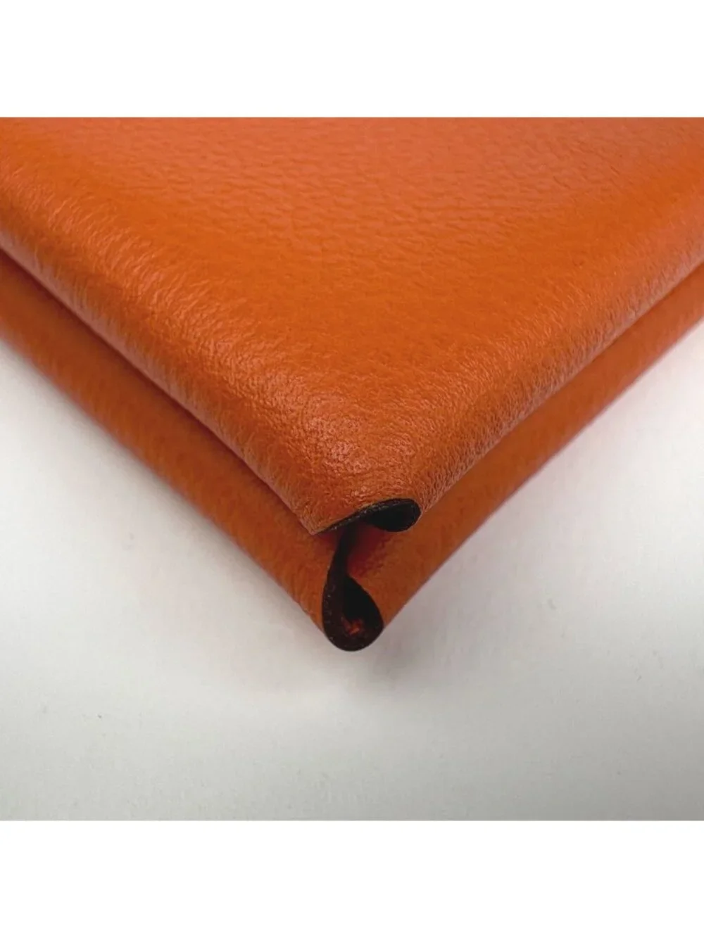 Hermes Calvi Card Case Vo Garibaldi Orange